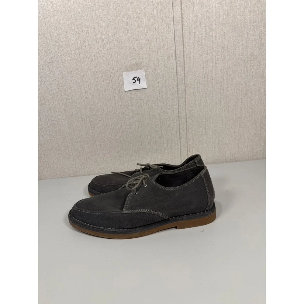 Hush Puppies Mens Grey Suede Lace Up Casual Oxford Shoes HMV10366 Size 10